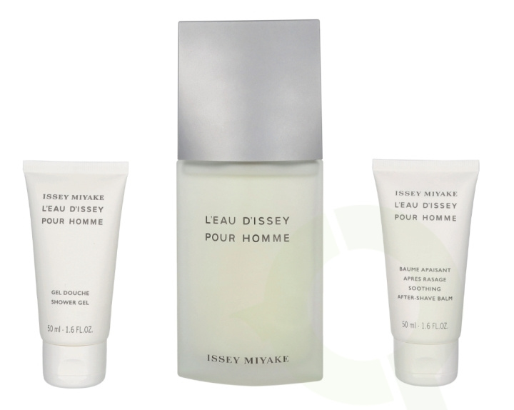 Issey Miyake L\'Eau D\'Issey Pour Homme Giftset 225 ml Edt Spray 125ml/Shower Gel 50ml/After Shave Balm 50ml i gruppen HELSE OG SKJØNNHET / Gavesett / Gavesett for ham hos TP E-commerce Nordic AB (C78867)