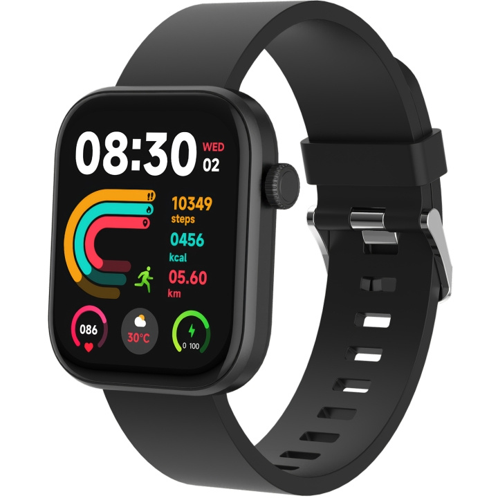 Denver Bluetooth AMOLED Smart Watch Svart i gruppen SPORT, FRITID & HOBBY / Smartwatch og Aktivitetsmålere / Smartwatches hos TP E-commerce Nordic AB (C78952)