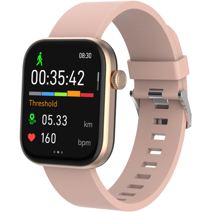 Denver Bluetooth AMOLED Smart Watch Rosa / Beige i gruppen SPORT, FRITID & HOBBY / Smartwatch og Aktivitetsmålere / Smartwatches hos TP E-commerce Nordic AB (C78954)