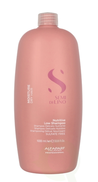 Alfaparf Semi Di Lino Nutritive Low Shampoo 1000 ml Dry Hair, Sulfate-Free i gruppen HELSE OG SKJØNNHET / Hår & styling / Hårpleie / Sjampo hos TP E-commerce Nordic AB (C79015)