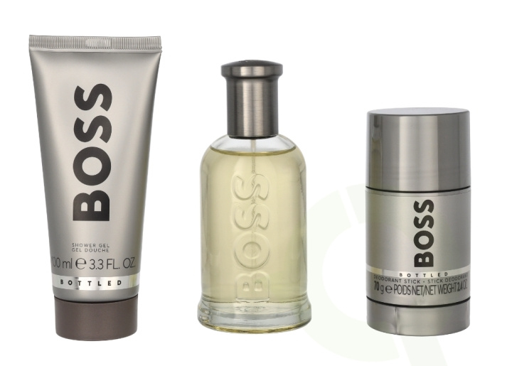 Hugo Boss Bottled Giftset 275 ml Edt Spray 100ml/Shower Gel 100ml/Deodorant Stick 75ml i gruppen HELSE OG SKJØNNHET / Gavesett / Gavesett for ham hos TP E-commerce Nordic AB (C79075)