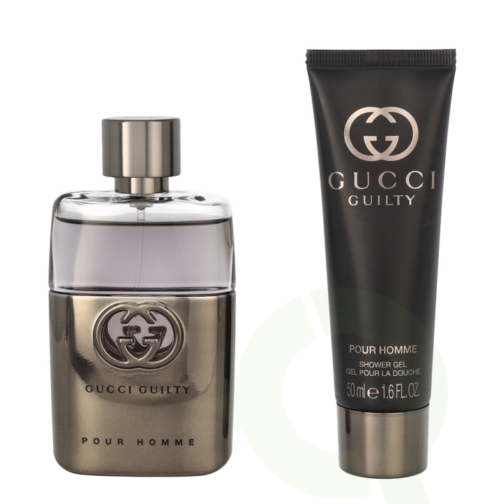 Gucci Guilty Pour Homme Giftset 100 ml Edt Spray 50ml/Shower Gel 50ml i gruppen HELSE OG SKJØNNHET / Duft og parfyme / Parfyme / Parfyme for han hos TP E-commerce Nordic AB (C79087)