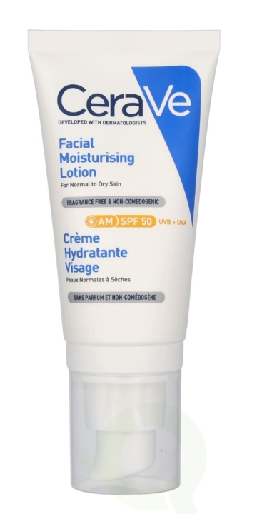 Cerave Facial Moisturising Lotion SPF50 52 ml For Normal To Dry Skin i gruppen HELSE OG SKJØNNHET / Hudpleie / Kroppspleie / Body lotion hos TP E-commerce Nordic AB (C79100)