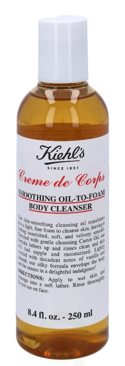 Kiehl\'s Creme De Corps Smoothing Oil-To-Foam Body Cleanser 250 ml i gruppen HELSE OG SKJØNNHET / Makeup / Sminkefjerner hos TP E-commerce Nordic AB (C79113)