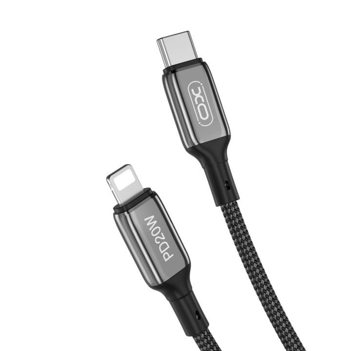 XO kabel NB-Q180A PD USB-C - Lightning 1,0m 20W svart i gruppen Datautstyr / Kabler og adaptere / USB / USB-C hos TP E-commerce Nordic AB (C79180)