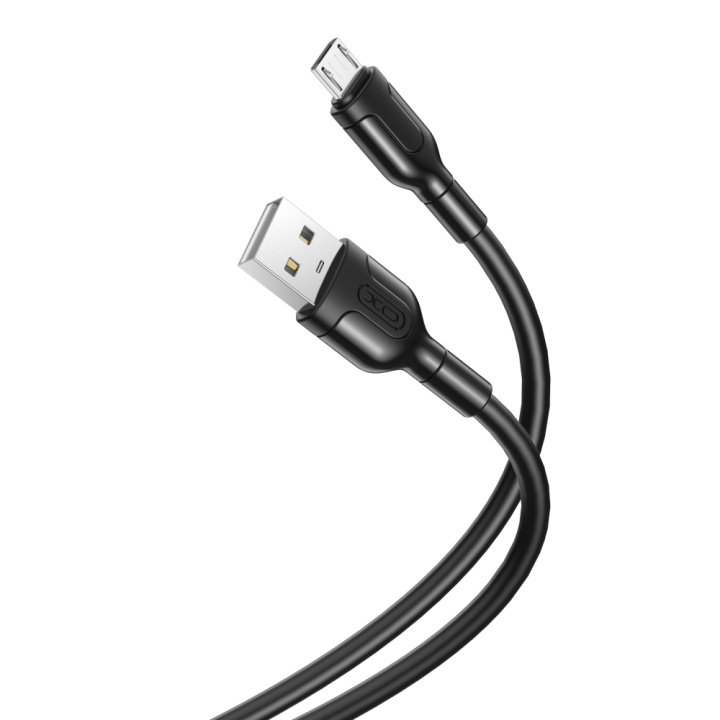 XO kabel NB212 USB - microUSB 1,0 m 2,1A svart i gruppen Datautstyr / Kabler og adaptere / USB / Micro-USB hos TP E-commerce Nordic AB (C79185)