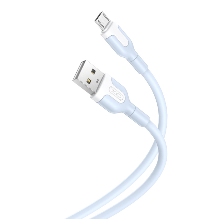 XO kabel NB212 USB - microUSB 1,0 m 2,1A blå i gruppen Datautstyr / Kabler og adaptere / USB / Micro-USB hos TP E-commerce Nordic AB (C79186)