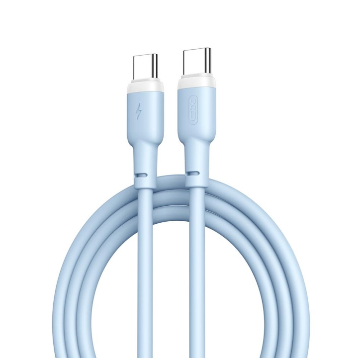 XO kabel NB208B PD USB-C - USB-C 1,0m 60W blå i gruppen Datautstyr / Kabler og adaptere / USB / USB-C hos TP E-commerce Nordic AB (C79202)