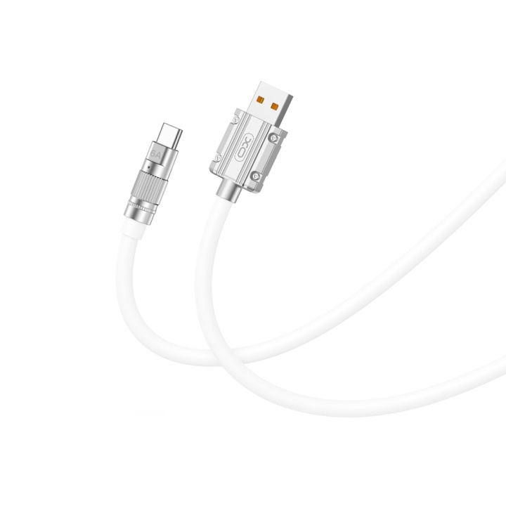 XO kabel NB227 USB - USB-C 1,2 m 6A vit i gruppen Datautstyr / Kabler og adaptere / USB / USB-C hos TP E-commerce Nordic AB (C79231)