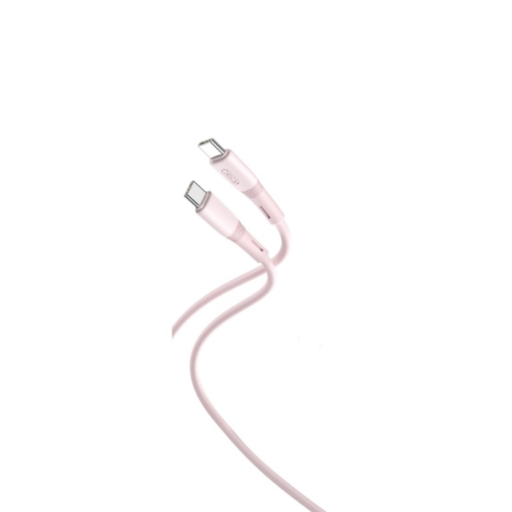 XO kabel NB-Q226B USB-C - USB-C 1m 60W rosa i gruppen Datautstyr / Kabler og adaptere / USB / USB-C hos TP E-commerce Nordic AB (C79234)