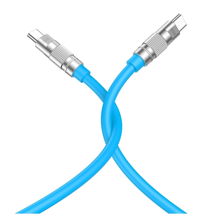 XO kabel NB-Q228B USB-C - USB-C 1,2m 60W blå i gruppen Datautstyr / Kabler og adaptere / USB / USB-C hos TP E-commerce Nordic AB (C79239)