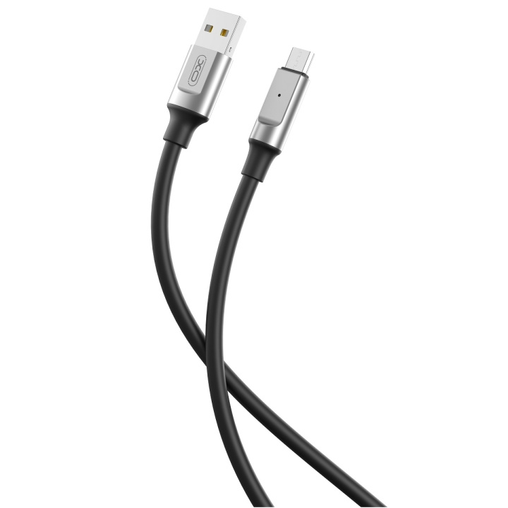 XO kabel NB251 USB - microUSB 1,0 m 6A svart i gruppen Datautstyr / Kabler og adaptere / USB / Micro-USB hos TP E-commerce Nordic AB (C79261)