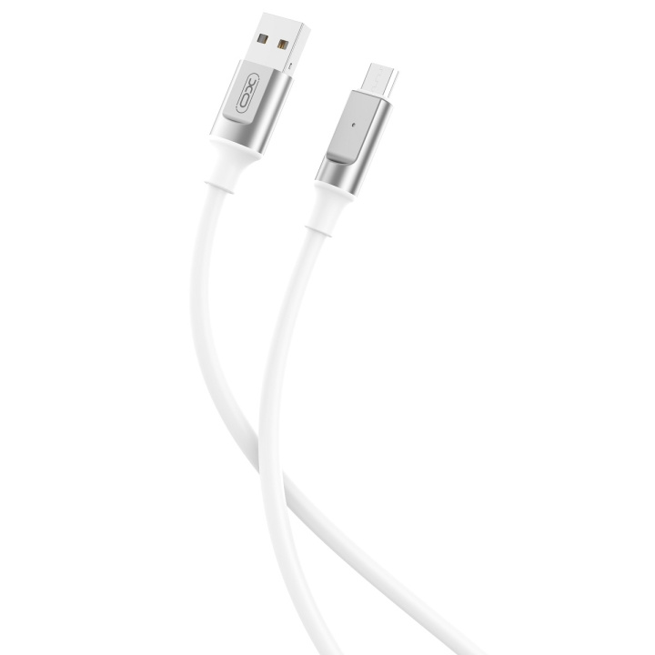 XO kabel NB251 USB - microUSB 1,0 m 6A vit i gruppen Datautstyr / Kabler og adaptere / USB / Micro-USB hos TP E-commerce Nordic AB (C79262)