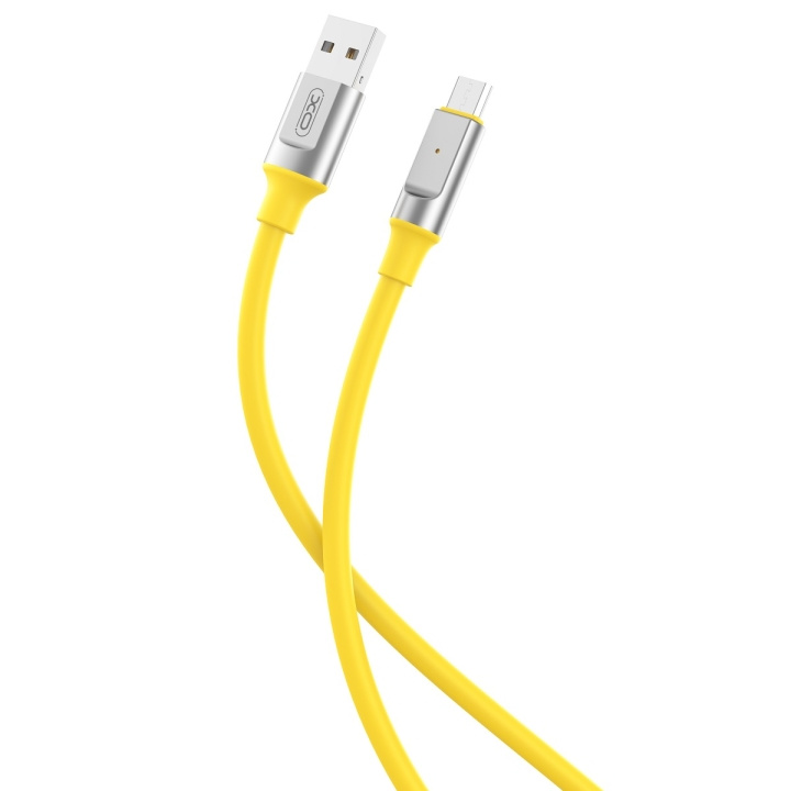 XO kabel NB251 USB - microUSB 1,0 m 6A gul i gruppen Datautstyr / Kabler og adaptere / USB / USB-C hos TP E-commerce Nordic AB (C79263)