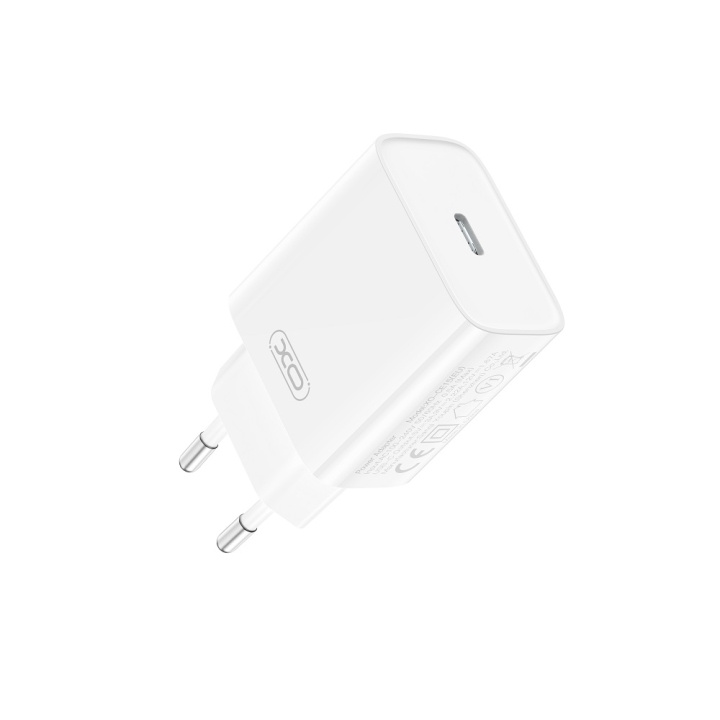 XO väggladdare CE15 PD 20W 1x USB-C vit i gruppen SMARTTELEFON & NETTBRETT / Ladere og Kabler / Vegglader / Vegglader Type C hos TP E-commerce Nordic AB (C79269)