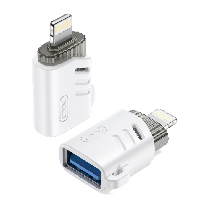 XO adapter NB256A OTG USB - Lightning vit i gruppen SMARTTELEFON & NETTBRETT / Ladere og Kabler / Adaptere hos TP E-commerce Nordic AB (C79299)