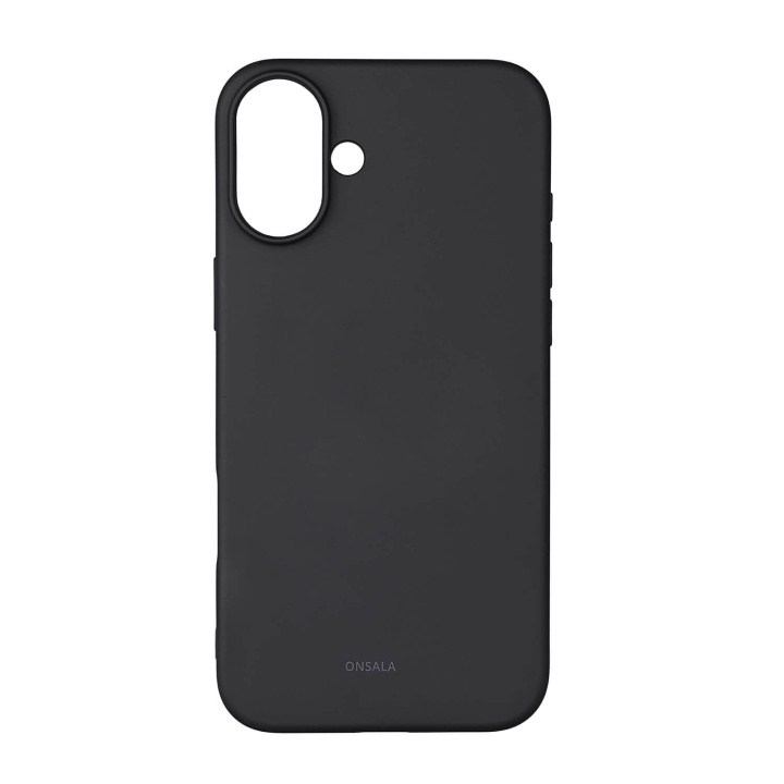 Onsala Back Sil Touch Recycled MagSerie iPhone 16 Plus Black i gruppen SMARTTELEFON & NETTBRETT / Mobilbeskyttelse / Apple / iPhone 16 hos TP E-commerce Nordic AB (C79401)