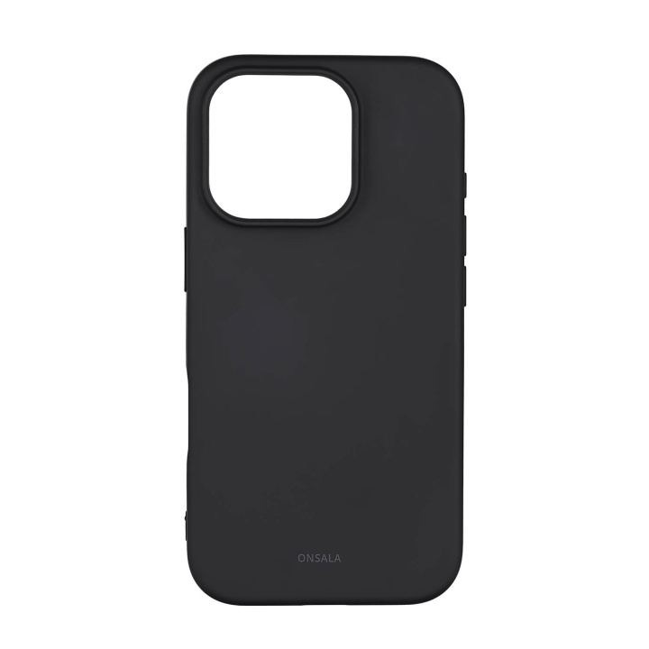 Onsala Back Sil Touch Recycled MagSerie iPhone 16 Pro Black i gruppen SMARTTELEFON & NETTBRETT / Mobilbeskyttelse / Apple / iPhone 16 hos TP E-commerce Nordic AB (C79402)