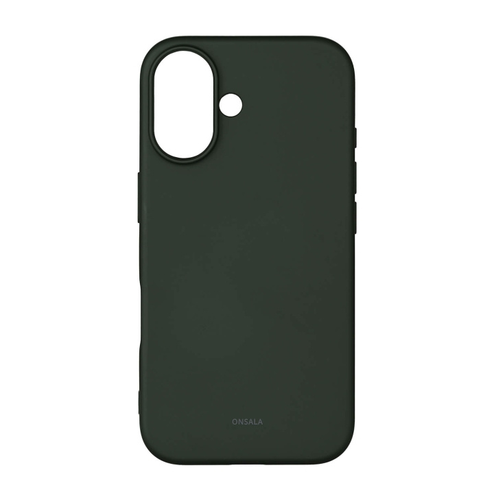 Onsala Back Sil Touch Recycled MagSerie iPhone 16 Olive Green i gruppen SMARTTELEFON & NETTBRETT / Mobilbeskyttelse / Apple / iPhone 16 hos TP E-commerce Nordic AB (C79403)