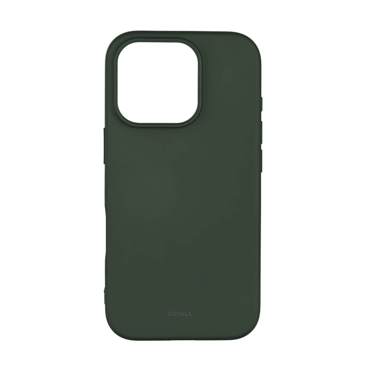 Onsala Back Sil Touch Recycled MagSerie iPhone 16 Pro Olive Green i gruppen SMARTTELEFON & NETTBRETT / Mobilbeskyttelse / Apple / iPhone 16 hos TP E-commerce Nordic AB (C79404)