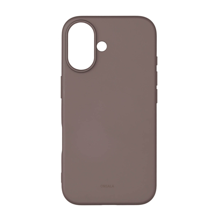 Onsala Back Sil Touch Recycled MagSerie iPhone 16 Chocolate i gruppen SMARTTELEFON & NETTBRETT / Mobilbeskyttelse / Apple / iPhone 16 hos TP E-commerce Nordic AB (C79416)