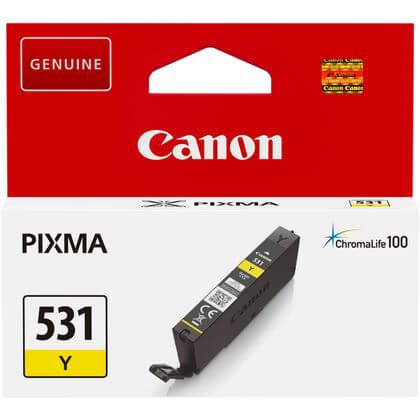 Canon Ink 6121C001 CLI-531 Yellow i gruppen Datautstyr / Skrivere og tilbehør / Blekk og toner / Blekkpatroner / Canon hos TP E-commerce Nordic AB (C79426)