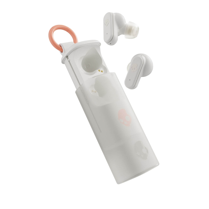 Skullcandy Headphone DIME EVO TWS In-Ear Bone/Orange i gruppen Elektronikk / Lyd & Bilde / Hodetelefoner & Tilbehør / Hodetelefoner hos TP E-commerce Nordic AB (C79438)