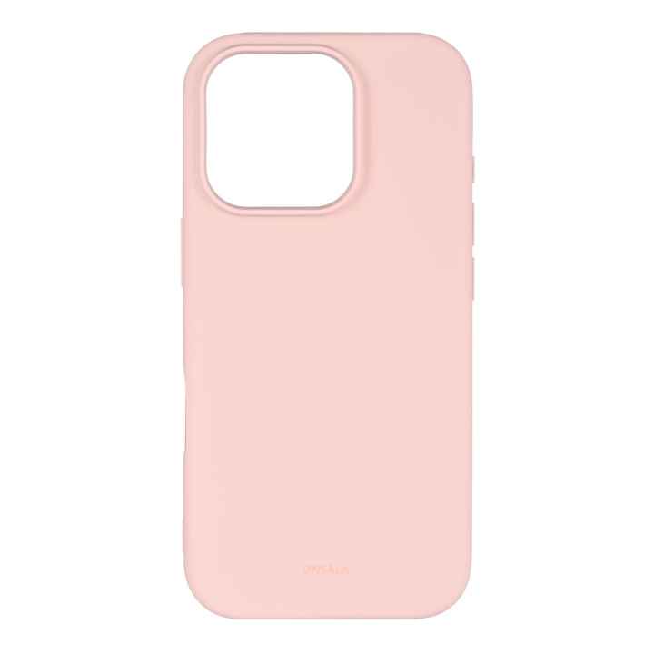 Onsala Back Sil Touch Recycled MagSerie iPhone 16 Pro Chalk Pink i gruppen SMARTTELEFON & NETTBRETT / Mobilbeskyttelse / Apple / iPhone 16 hos TP E-commerce Nordic AB (C79467)