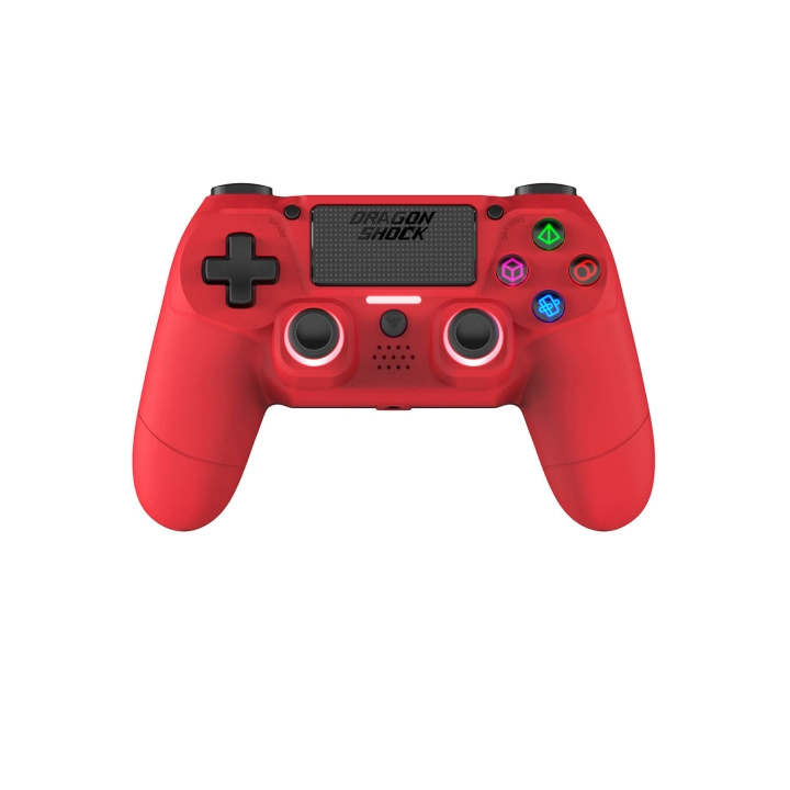 DragonShock Controller Mizar Wireless BT for PS4 Red i gruppen Elektronikk / TV-spill & tilbehør / Sony PlayStation 4 hos TP E-commerce Nordic AB (C79477)