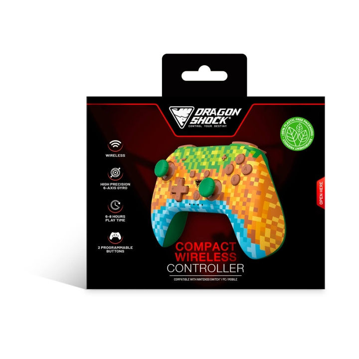 DragonShock Controller Poptop Wireless BT for NSW Minecraft i gruppen Elektronikk / TV-spill & tilbehør / Nintendo Switch / Tilbehør hos TP E-commerce Nordic AB (C79479)