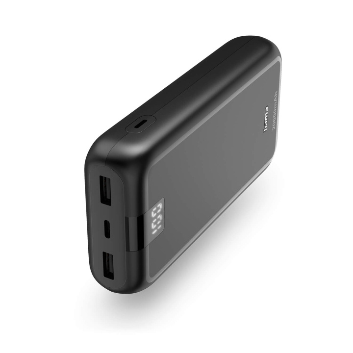 Hama Powerbank 20000mAh 2xUSB-A+1xUSB-C Anthracite i gruppen SMARTTELEFON & NETTBRETT / Ladere og Kabler / Powerbanks hos TP E-commerce Nordic AB (C79494)