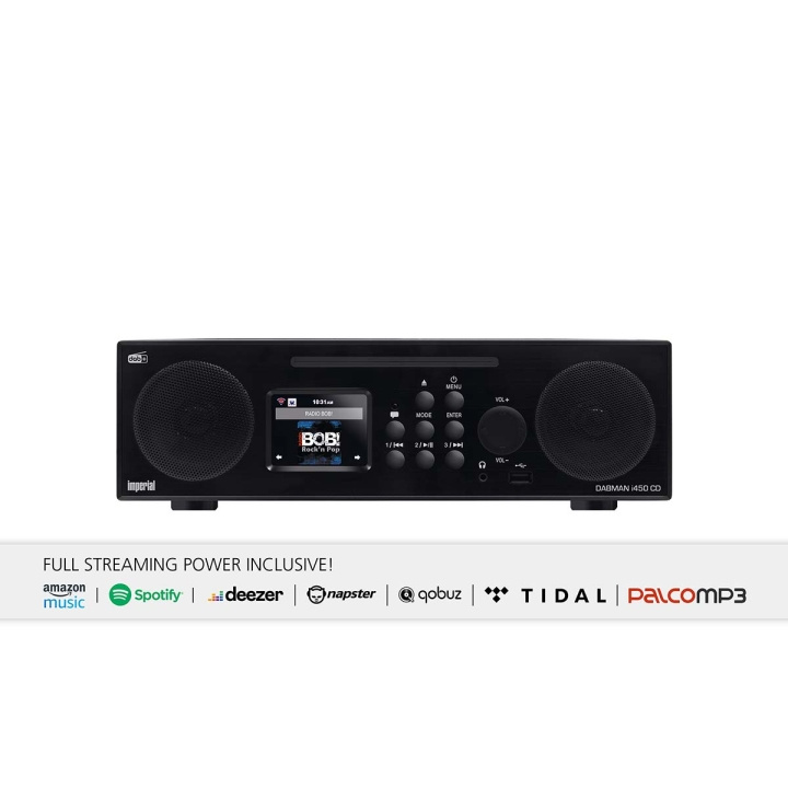 imperial DABMAN i450 CD multifunksjonell stereoradio for DAB+ / FM / Internett Svart i gruppen Elektronikk / Lyd & Bilde / Hjemmekino, HiFi og bærbar / Radio & Vekkerklokker / Radio hos TP E-commerce Nordic AB (C79506)