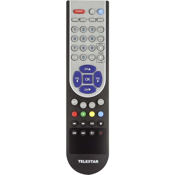 TELESTAR Remote Control TD 25xx HD, 25xx CHD, 1020xxdigiHD TC1,2,TS1,2,mobil,TT1,2TELEMINI 2 HD i gruppen Elektronikk / Lyd & Bilde / TV og tilbehør / Fjernkontroller hos TP E-commerce Nordic AB (C79513)