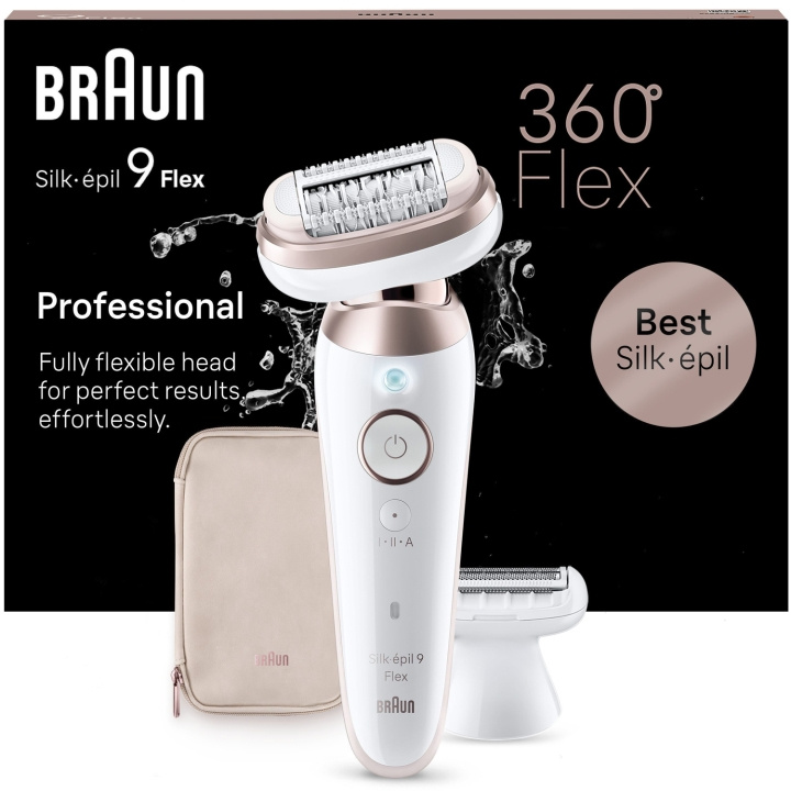 Braun Epilator Silk-épil 9 Flex 3D SES9-030 i gruppen HELSE OG SKJØNNHET / Hår & styling / Hårfjerning / Epilatorer hos TP E-commerce Nordic AB (C79528)