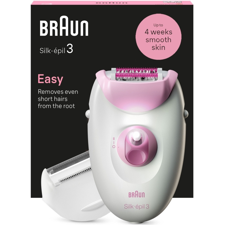 Braun Epilator Silk-épil 3 SE3-031 i gruppen HELSE OG SKJØNNHET / Hår & styling / Hårfjerning / Epilatorer hos TP E-commerce Nordic AB (C79531)