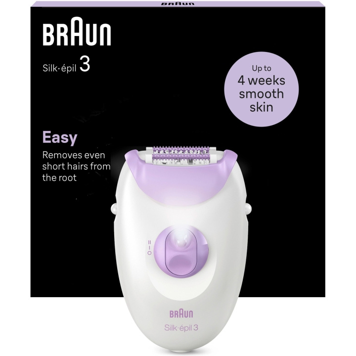 Braun Epilator Silk-épil 3 SE3-000 i gruppen HELSE OG SKJØNNHET / Hår & styling / Hårfjerning / Epilatorer hos TP E-commerce Nordic AB (C79532)