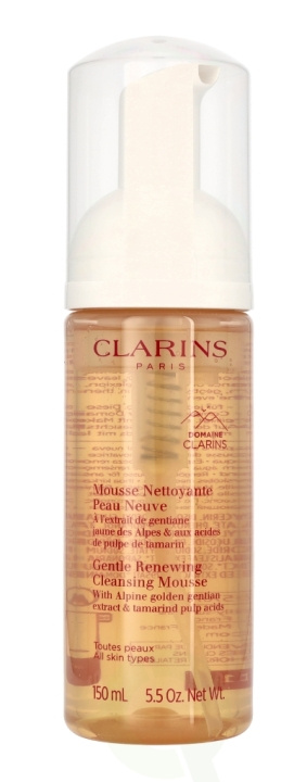 Clarins Gentle Renewing Cleansing Mousse m/pumpe 150 ml i gruppen HELSE OG SKJØNNHET / Hudpleie / Ansikt / Rengjøring hos TP E-commerce Nordic AB (C79557)