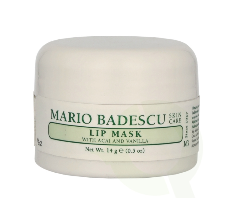 Mario Badescu Lip Mask With Acai & Vanilla 14 g i gruppen HELSE OG SKJØNNHET / Makeup / Lepper / Leppepomade hos TP E-commerce Nordic AB (C79570)