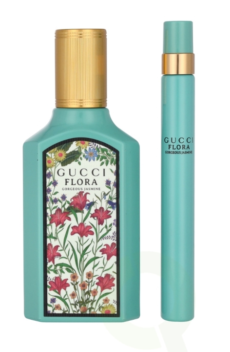 Gucci Flora Gorgeous Jasmine Giftset 60 ml Edp Spray 50ml/Pen Spray 10ml i gruppen HELSE OG SKJØNNHET / Gavesett / Gavesett for henne hos TP E-commerce Nordic AB (C79667)