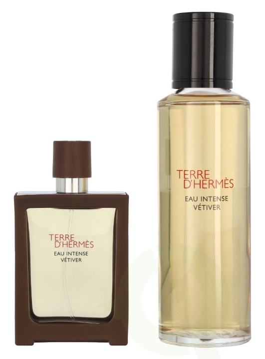 Hermes Terre D\'Hermes Eau Intense Vetiver Giftset 155 ml Edp Spray 30ml/Edp Spray Refill 125ml i gruppen HELSE OG SKJØNNHET / Gavesett / Gavesett for henne hos TP E-commerce Nordic AB (C79677)