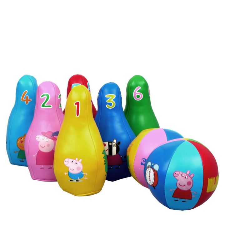 Barbo Toys Peppa Pig Soft Bowling-sett i gruppen LEKER, BARN OG BABY / Spill / Barnespill hos TP E-commerce Nordic AB (C79747)