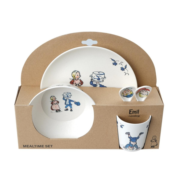 Barbo Toys Emil 100% Melamin 5 stk pakke (tallerken, bolle, beger, 2 skjeer) i gruppen LEKER, BARN OG BABY / Spise & drikke / Barneserviser hos TP E-commerce Nordic AB (C79750)