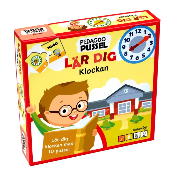 Barbo Toys Barbo Classic Pedagog Pussel Lär Dig Klockan (SE) i gruppen LEKER, BARN OG BABY / Leker / Tegne & regne hos TP E-commerce Nordic AB (C79755)