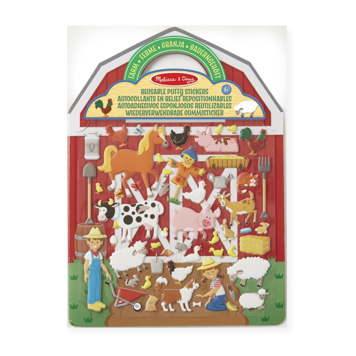 Melissa & Doug Gjenbrukbare klistremerker med puffy klistremerker til lekesettet Farm i gruppen LEKER, BARN OG BABY / Leker / Håndtverk hos TP E-commerce Nordic AB (C79760)