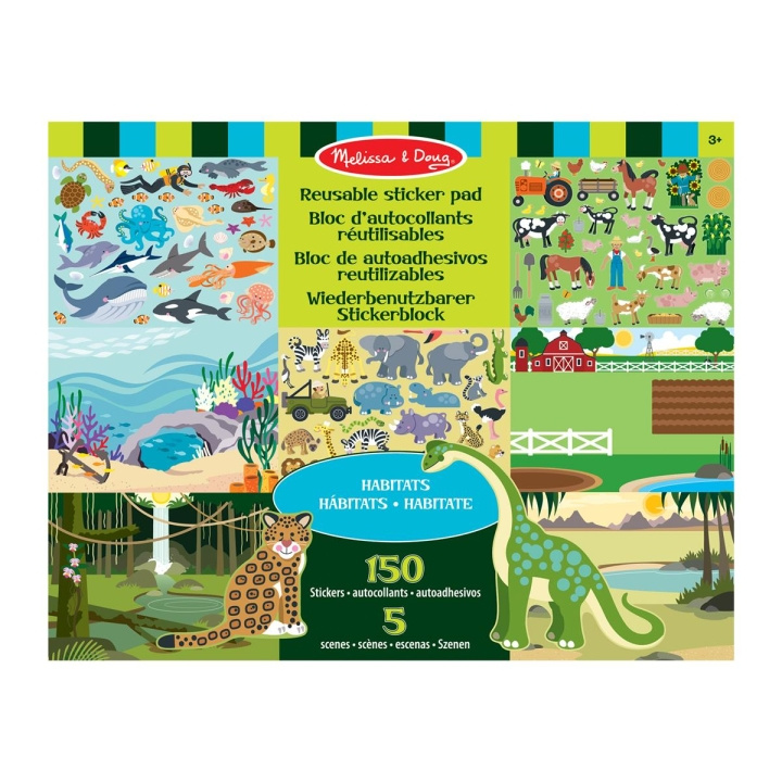 Melissa & Doug Gjenbrukbare klistremerker Pad Habitats i gruppen LEKER, BARN OG BABY / Leker / Håndtverk hos TP E-commerce Nordic AB (C79761)