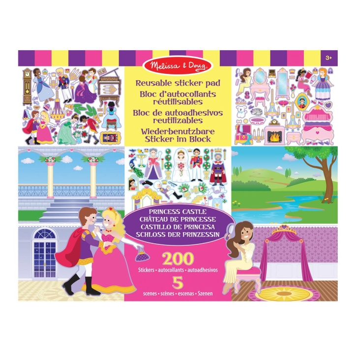 Melissa & Doug Gjenbrukbar klistremerkeblokk Prinsesseslottet i gruppen LEKER, BARN OG BABY / Leker / Håndtverk hos TP E-commerce Nordic AB (C79769)