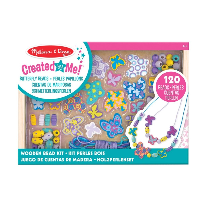 Melissa & Doug Laget av meg! Perlesett i tre med sommerfuglperler i gruppen LEKER, BARN OG BABY / Leker / Håndtverk hos TP E-commerce Nordic AB (C79773)