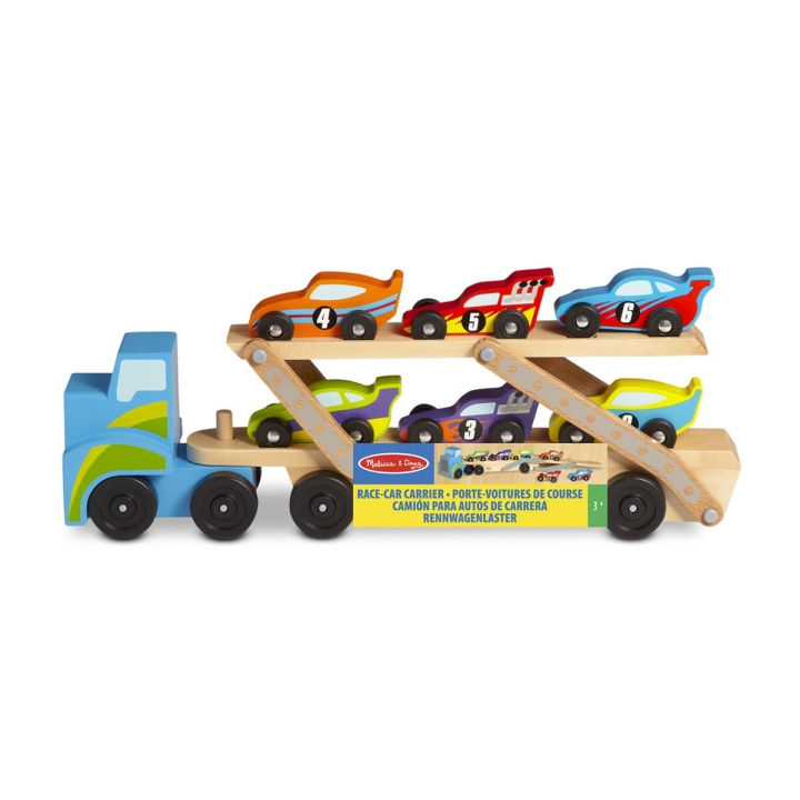 Melissa & Doug Wooden Cars Race-Car Carrier i gruppen LEKER, BARN OG BABY / Leker / Lekebiler hos TP E-commerce Nordic AB (C79786)