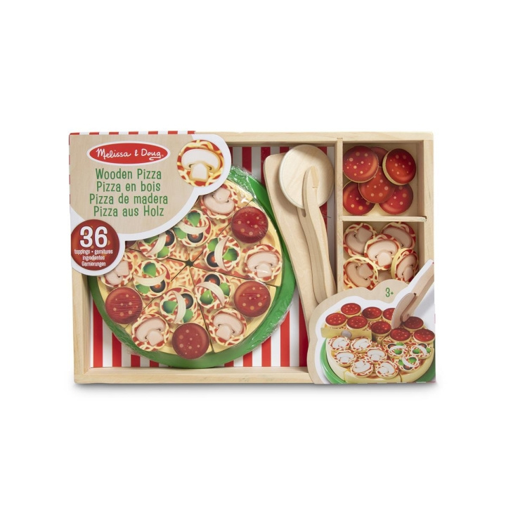 Melissa & Doug Food Play Pizza i tre i gruppen LEKER, BARN OG BABY / Leker / Lite hjem & rollespill hos TP E-commerce Nordic AB (C79806)