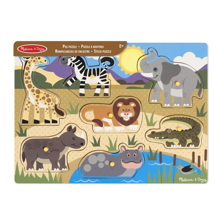 Melissa & Doug Puslespill Safari i tre i gruppen LEKER, BARN OG BABY / Leker / Puslespill hos TP E-commerce Nordic AB (C79811)